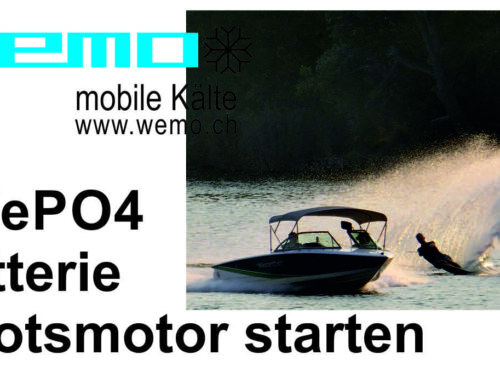 Wakeboard und Wasserskiboot auf LiFePO4 umrüsten, Bootsmotor starten mit der Liothiumbatterie