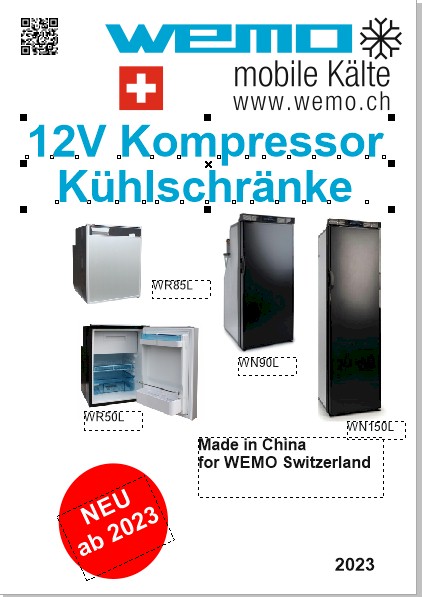 Kompressorkühlgeräte für Gross- und Profigeräte ((12/24 Volt))